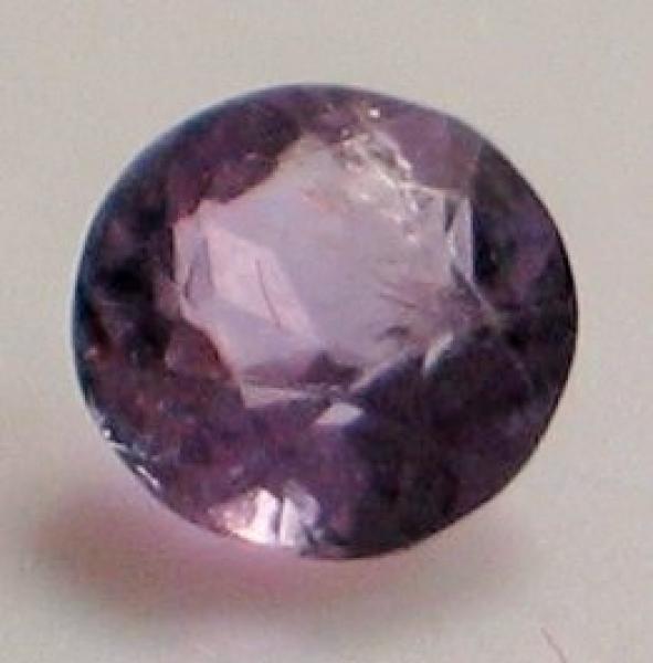 Amethyst, rund violett, Durchmesser: 4,46 mm