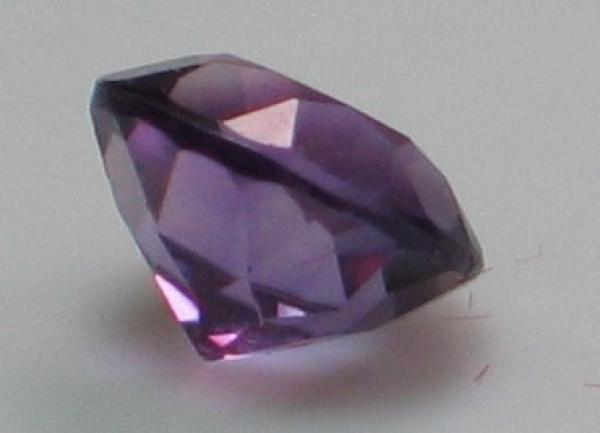 Amethyst, rund violett, Durchmesser: 6,14 mm