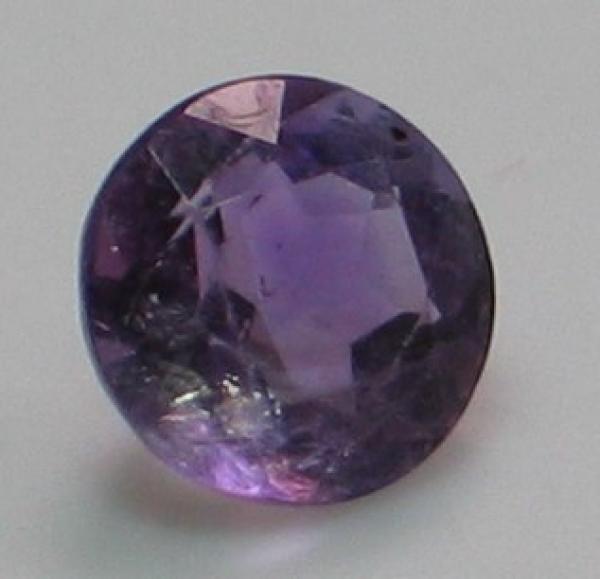 Amethyst, rund violett, Durchmesser: 6,06 mm