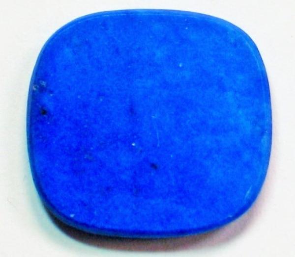 Lapislazuli Platte, rechteckig, abgerundete Ecken, Masse (L/B/H): 16,82 x 15,82 x 2,45 mm