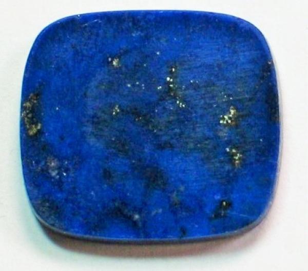 Lapislazuli Platte, rechteckig, abgerundete Ecken, Masse (L/B/H): 16,25 x 14,39 x 2,21 mm