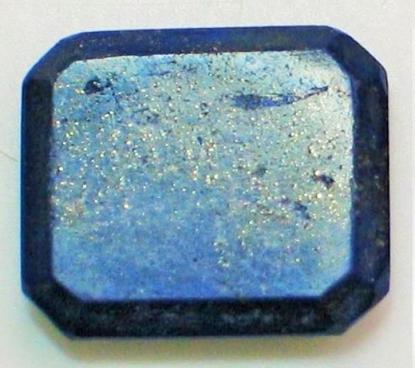 Lapislazuli Platte, Oktagon, Masse (L/B/H): 12,73 x 11,00 x 2,66 mm