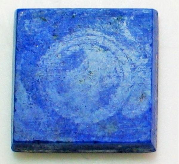 Lapislazuli Platte, Carré, Masse (L/B/H): 11,01-11,02 x 2,43 mm