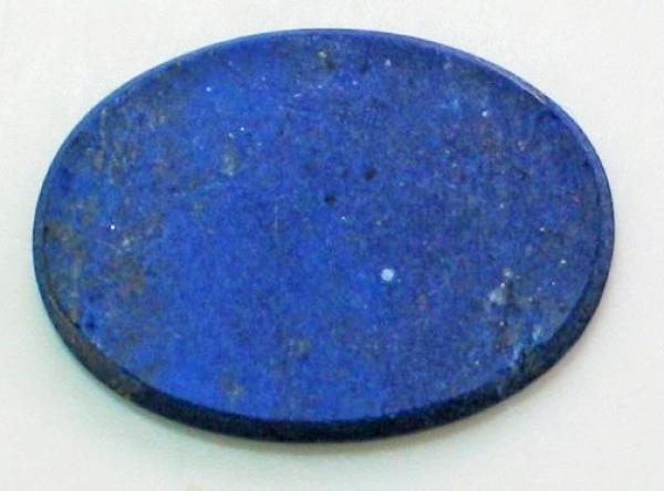 Lapislazuli Platte, Oval, Masse (L/B/H): 16,62 x 12,15 x 1,74 mm