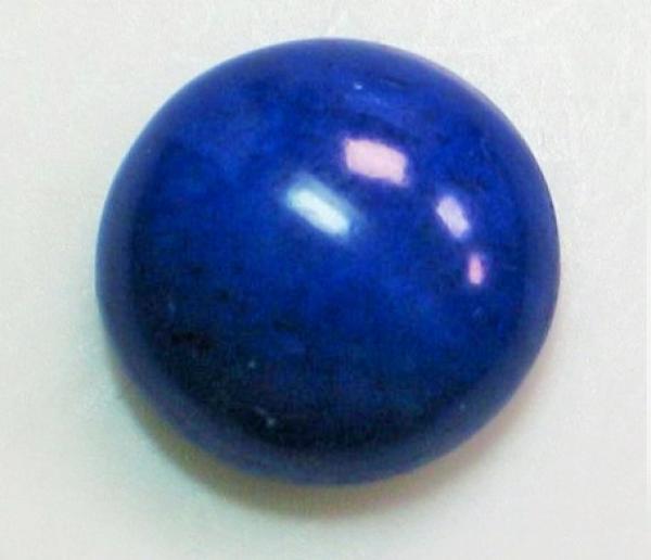 Lapislazuli, rund, Cabochon, Masse (L/B/H): 12,30 x 5,37 mm