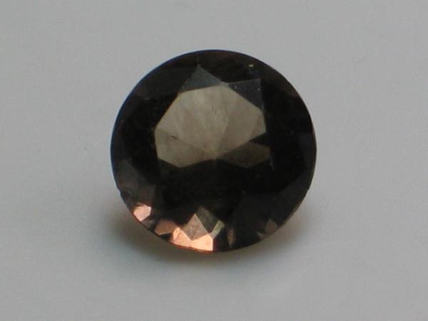 Rauchquarz, rund, Gewicht: 1.6 ct.