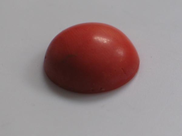 Koralle , Rund, Cabochon Masse (L/B/H): 14,97x5,78 mm - 9.15 ct.