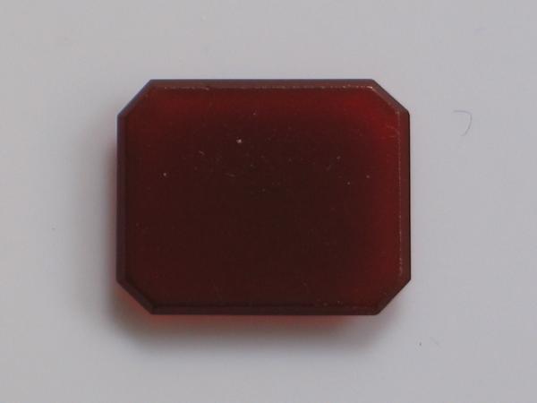 Karneol Platte, Rechteck, Achteckschliff, Gewicht: 4.7 ct.