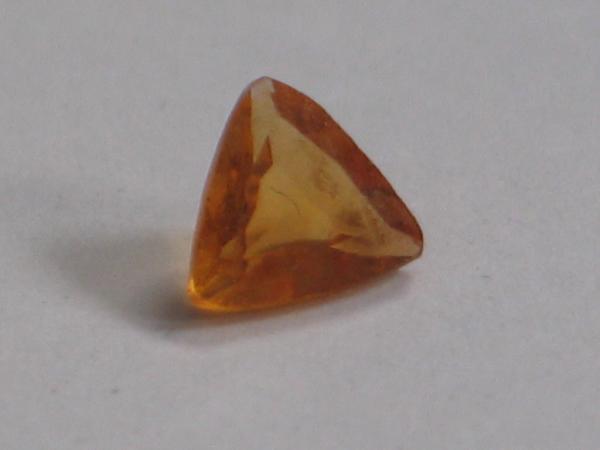 Citrin, Trilliant, orange, 0.6 ct, Maße: 5,64-5,76 x3,29 mm