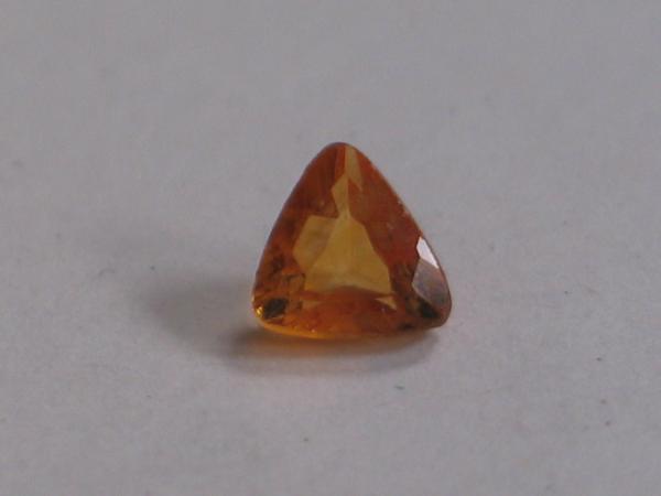 Citrin, Trilliant, orange, 0.5 ct, Maße: 5,13-5,38 x 3,22 mm