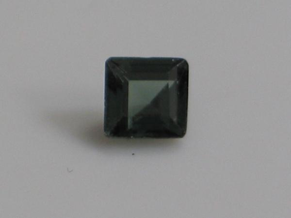 Turmalin, blaugrün, Carré, 0.38 ct, Maße: 4,06-4,11 x 2,53 mm