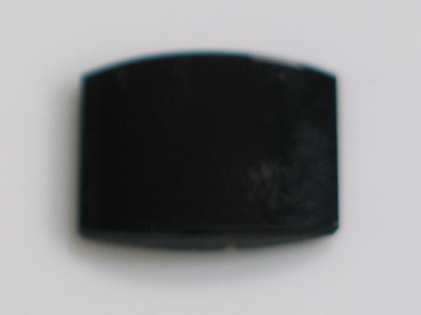 Onyx Platte -schwarz- , rechteckig, leichte erhabene Fassform, Randfacette, L/B/H 14,80 x 11,73 x 2,60 mm, Gewicht: 4.6 ct.
