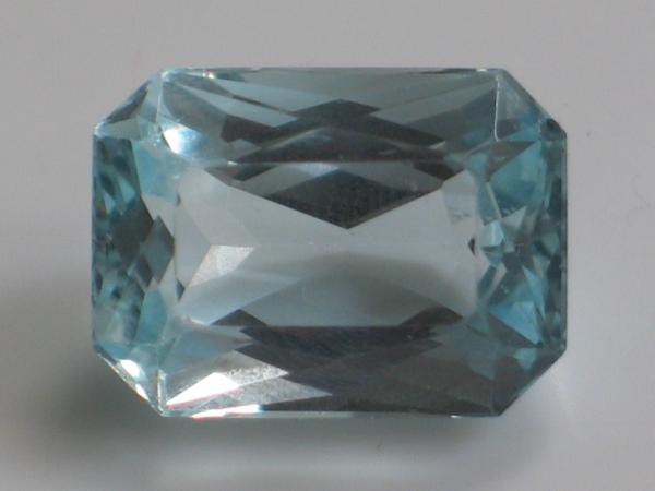 Aquamarin, hellblau, gemischter Smaragdschliff, Gewicht: 13.0 ct.