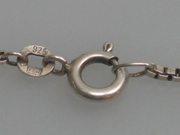 Kurze Venezianerkette aus 925er Sterlingsilber, Länge 36,0 cm, Gewicht: 4,6g