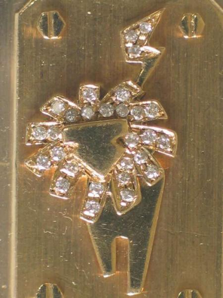 Sternzeichen Diamantanhänger "Löwe" aus 750er Gelbgold mit 28 Diamanten a 0.02 ct, 0,56 ct, Gewicht: 16,0g