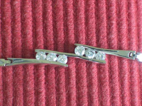 Armband "Bellé Bellá" aus 925er Sterlingsilber mit Zirkonia, Länge 17,5 - 20,5 cm Gewicht: ca. 5,6 Gramm