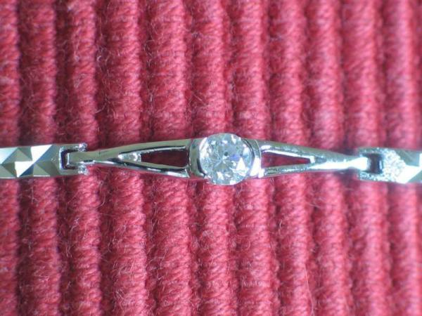 Armband "Adria" aus 925er Sterlingsilber mit Zirkonia, Länge 18,0 - 20,2 cm Gewicht: ca. 5,9 Gramm