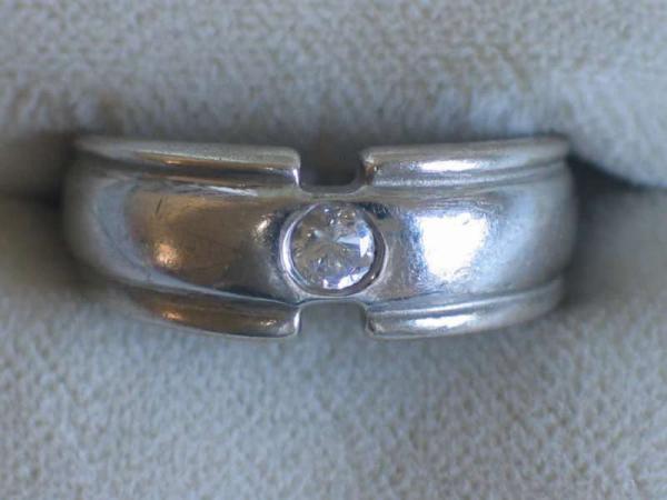 Ring aus 925er Silber mit Zirkonia, Größe 52 Gewicht: 3,6 Gramm