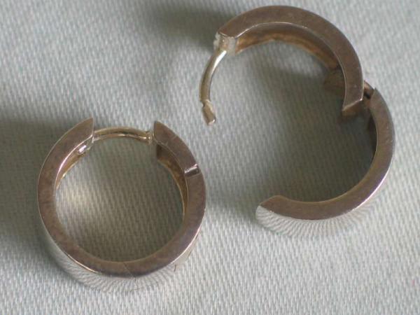 Ohrringe aus 925er Sterlingsilber, Gewicht: 4,2g