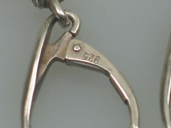 Ohrringe aus 925er Sterlingsilber mit Bernstein Gewicht: 2,8 Gramm