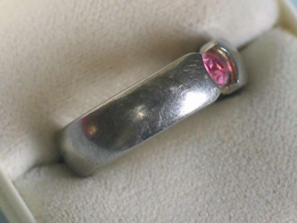 Ring aus 925er Sterlingsilber mit Schmuckstein, Größe 55, Gewicht: 5,2g