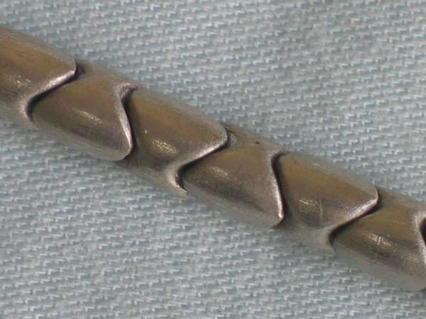 Mattierte edle Halskette aus 925er Sterlingsilber, Länge 36,6 cm Gewicht: 19,9g