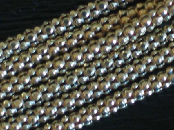 Italienische Halskette aus 925er Sterlingsilber, vergoldet, Länge 45,6 cm Gewicht: 13,6g