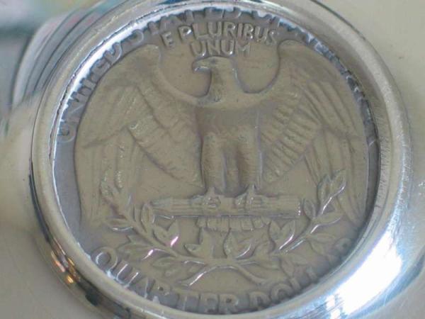 Baldwin & Miller Inc. "Quarter Dollar" Zierschälchen aus 925er Sterlingsilber, 32,1g