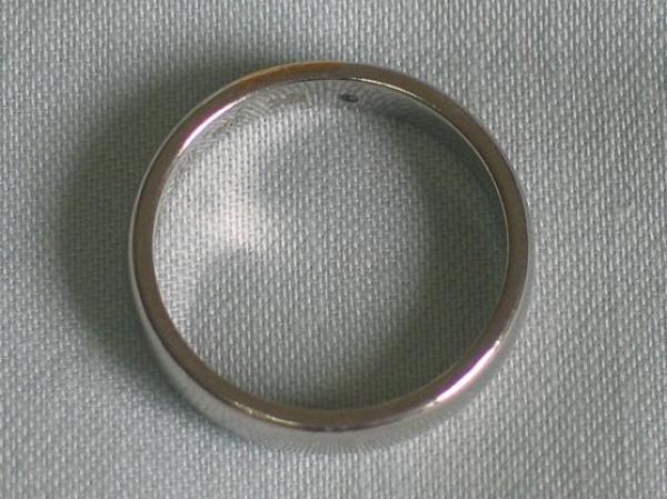 Platin Diamantring, 950er Platin mit leichtem Goldstreifen, Gewicht: 6,8g