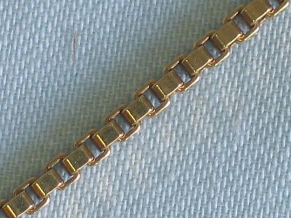 Kurze Taschenuhrenkette Venezianer für Taschenuhr aus 585er Gelbgold, Gewicht: 10,0g