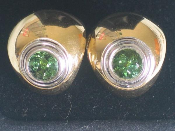 Elegante Smaragd 2.4 ct. Ohrstecker aus 750er Gelbgold, Gewicht: 18,8g