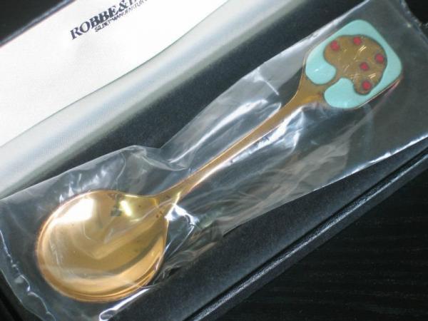 Robbe & Berking Jahreslöffel, klein, "Apfelbaum 1982" aus 925er Sterlingsilber, Gewicht: 32,0g