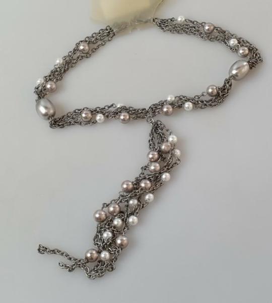 "3 für 2" Metall Perlen Ankerkette, Länge: 40 cm / Stärke: 10 mm / UVP 8,90 €