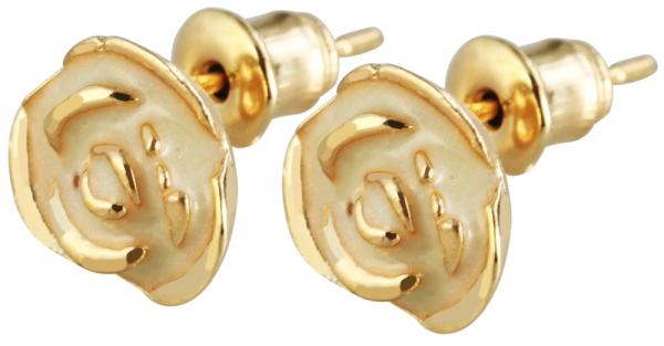 JZ10 Cham Cham Ohrstecker, Goldfarbig/Mehrfarbig, VE 3 Stück