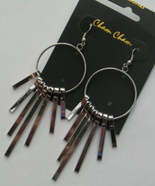 Cham Cham Ohranhänger, silberfarben