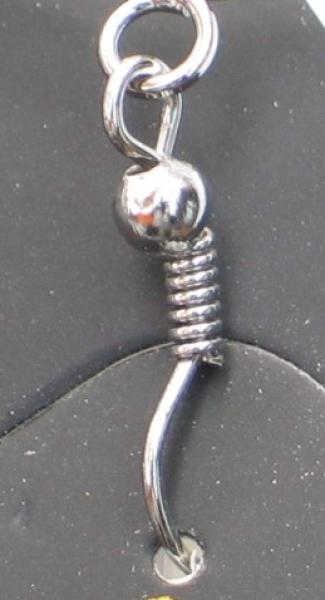 Cham Cham Ohranhänger, silberfarben