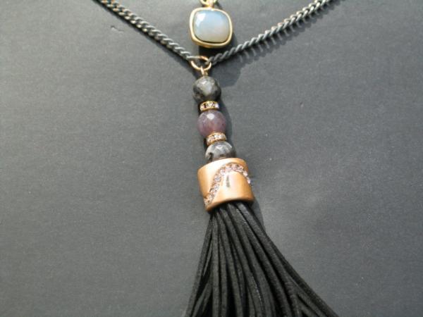 Red Carpet Cham Cham Schmucksteinkette mehrfarbig Ankerkette, Länge: 80 cm