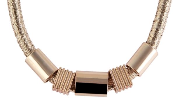 Red Carpet Textil Damen Schlangenkette, goldfarben, Länge: 48 cm