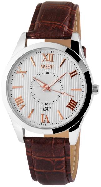 Akzent Herrenuhr mit Kunstlederband