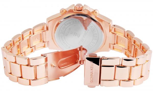 Donna Kelly Damenuhr mit Metallarmband