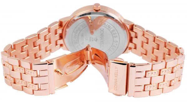 Donna Kelly Damenuhr mit Metallarmband