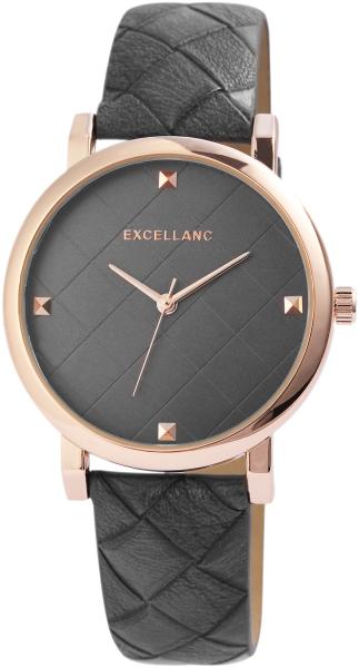 Excellanc Damenuhr mit Band aus Kunstleder