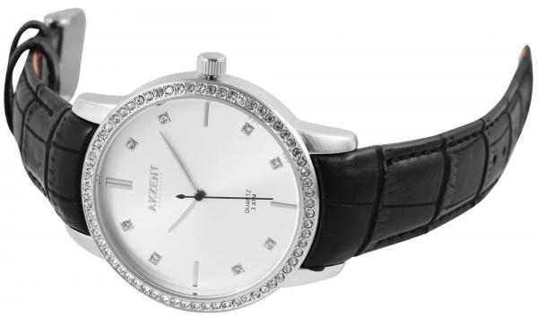 AKZENT EXCLUSIVE Damenuhr mit Band aus Kunstleder