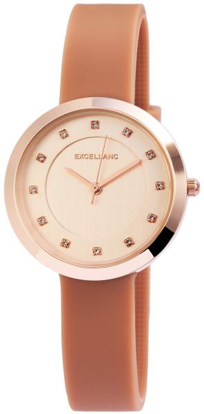 Excellanc Damenuhr mit Silikonarmband