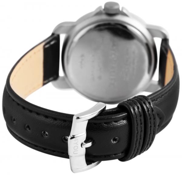 4You Unisexuhr mit Echtlederarmband