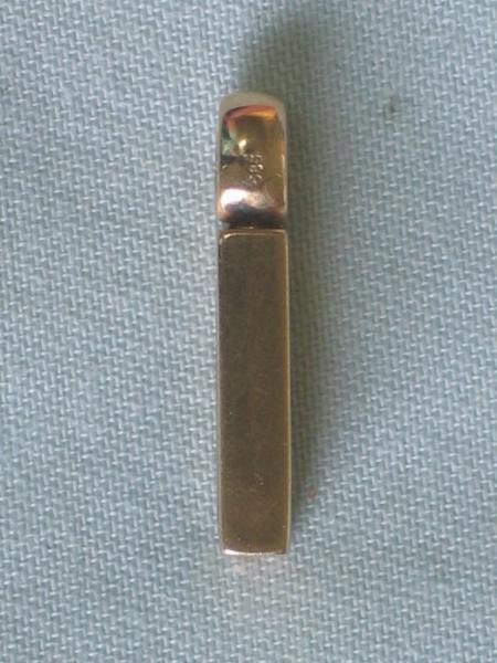 Anhänger aus 585er Gold mit 5 kleinen Diamanten, Gewicht: 1,9g