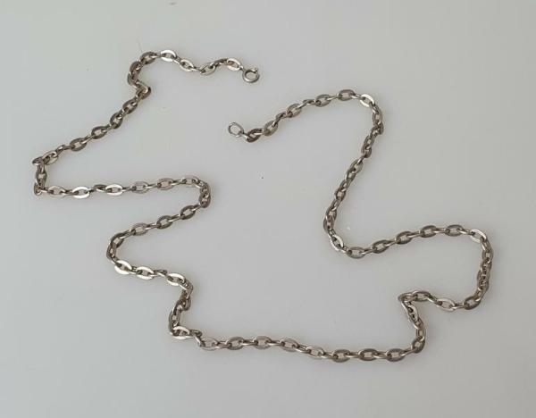 Ankerhalskette aus 835er Silber, Länge: 61,0 cm, Gewicht: 14,8g