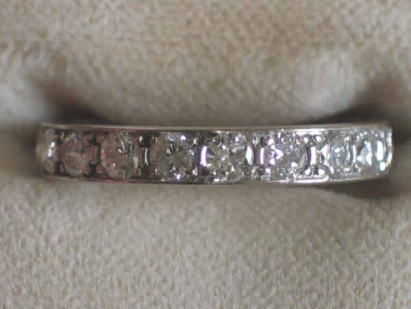 Alliance- / Memory-Ring Brillantring mit 1.52 ct. 750er Weißgold, Größe 55, Gewicht: 2,8g