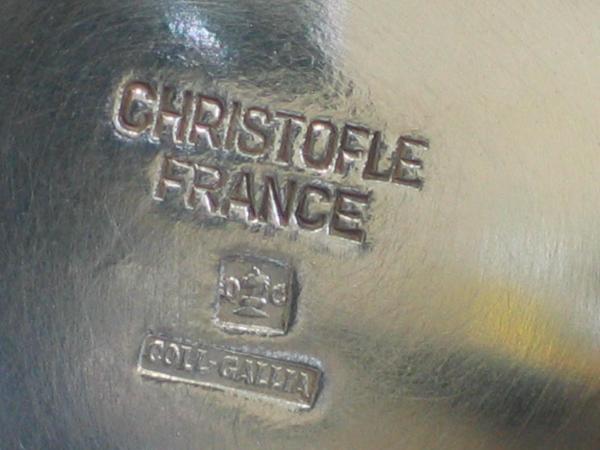 Vintage: Christofle Malmaison 5 teiliges versilbertes Kaffee u. Tee Service mit großem Tablett, sehr selten