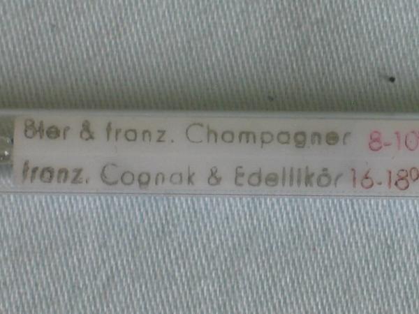 Weinthermometer aus 800er Silber Gewicht: ca. 14,6 Gramm